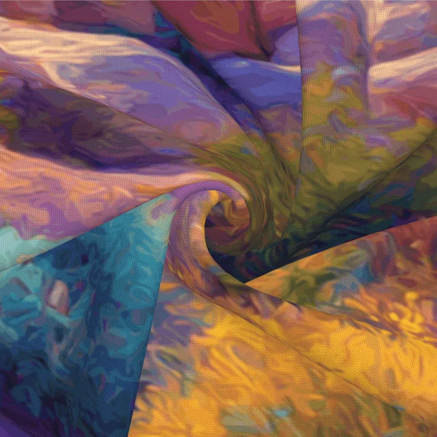 "Dreamy Wilderness" Creative Throw Pillow | Modern Art Style Desert Landscape, Oversized